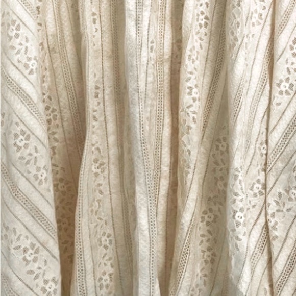 Free People White Antique Lace Babydoll Mini Dress - Picture 3 of 7